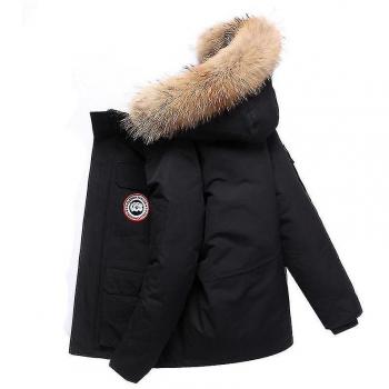 Manteau d'Hiver Extérieur Grand Duvet Noir