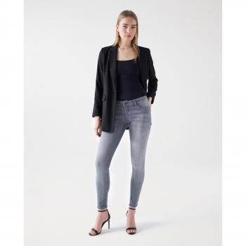 Salsa Stretch-Jeans Wonder Skinny Grau