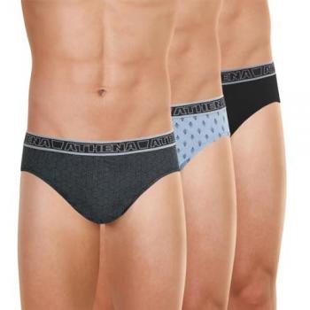 Lot de 3 slips homme Tonic noir en coton