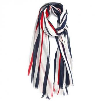 Breite Cannes Stripeschale – weiß Baumwolle, 1 Stück
