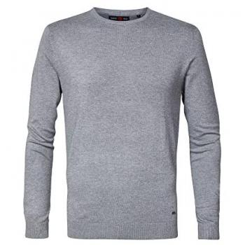 Petrol Industries Herren Strickpullover mit Rundhals - Grau