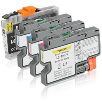 TonerPartner Multipack kompatibel zu Brother LC-424VAL enthält 1xBK, 1xC, 1xM, 1xY