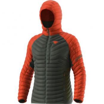 Giacca con cappuccio Dynafit Radical verde cachi arancione - L