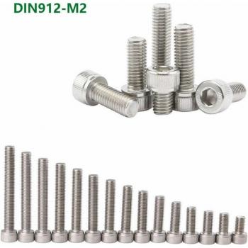 M2 (2mm) Inner Hexagonal Bicycle Bolt 50 Pcs