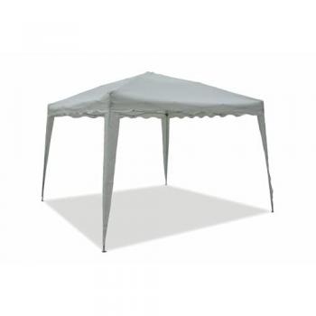 Gazebo estensibile chiudibile 3x3 mt in metallo e poliestere Leroy
