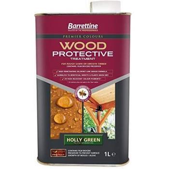 Barrettine Wood Preserver Holly Green 1L