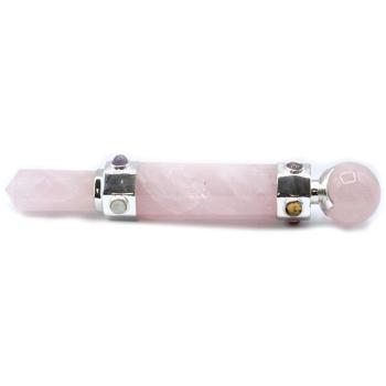 12‑inch Hexagon Rose Quartz Healing Wand