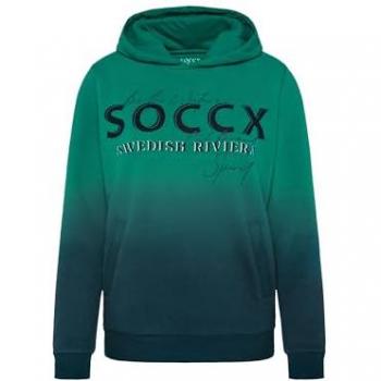 SOCCX Kapuzensweatshirt Damen, Glitzer-Effekte