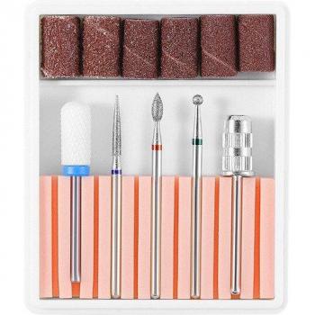 5 Pcs Tungsten Alloy Nail Drill Bits for Electric Nail File