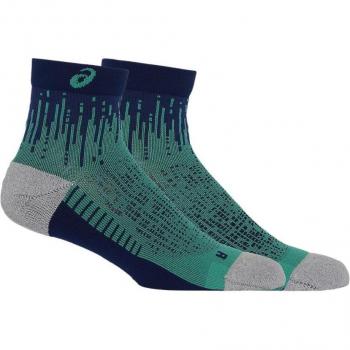 Calcetines Asics Run Performance Verde Azul Marino, XL