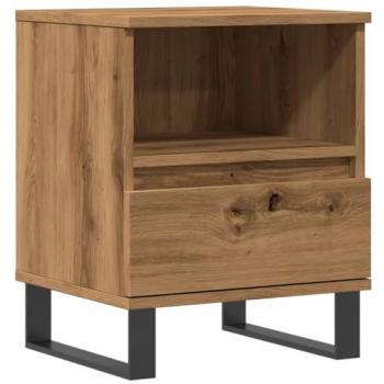 Artisan Oak Bedside Cabinet 40x35x50 cm vidaXL