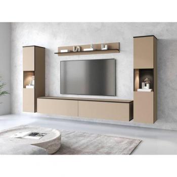 INOSIGN Wohnwand PARIS – Komplett‑Set 4‑Stück – TV‑Wand 260 cm – Hängbar & Stehend
