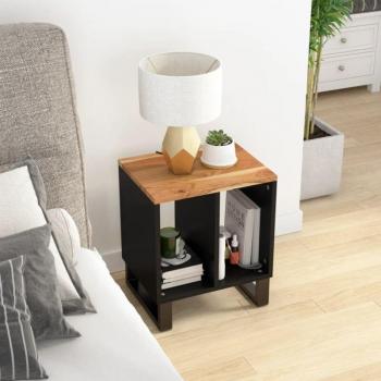 Table d'appoint en bois d'acacia 40x31x46cm