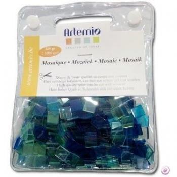 Artémio Mosaïque Translucide Aqua 1 x 1 cm