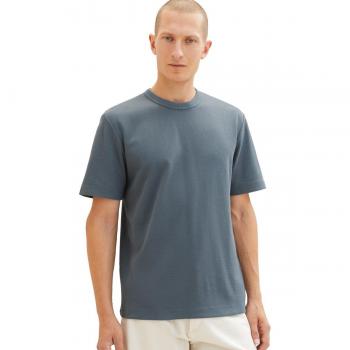 Camiseta Tom Tailor Azul Pastel Manga Corta