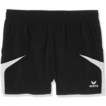 Pantalón Erima Razor 2.0 – Modelo Corto para Mujeres (Negro/Blanco)