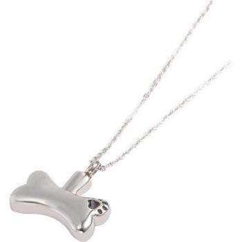 Paw Print Pet Memorial Urn Necklace