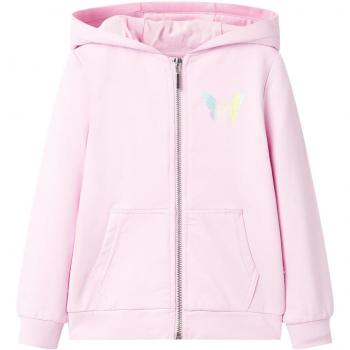 Light Pink Kids' Hooded Sweatshirt 104