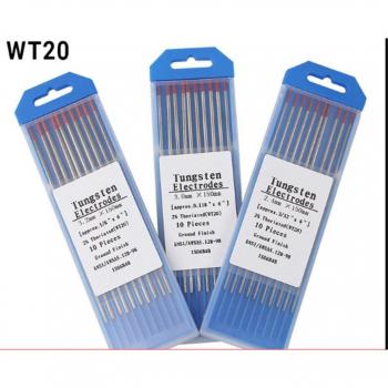 10-Pack Thoriated Tungsten Electrode Tips WT20 Red 1.0/1.6/2.0/2.4/3.0/3.2mm x 150mm