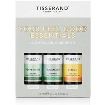 Tisserand Feel Good Essential Oils (Lemon, Rosemary, Peppermint)