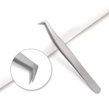 Pince à faux cils antistatique en acier