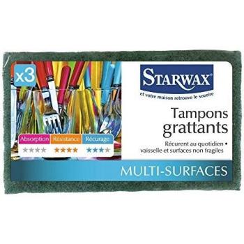 Lot de 3 tampons abrasifs Starwax