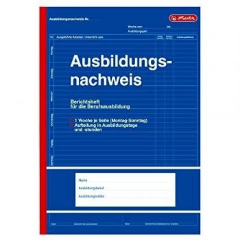 Herlitz Formularbuch Ausbildungsnachweis, DIN A4, 28 Blatt