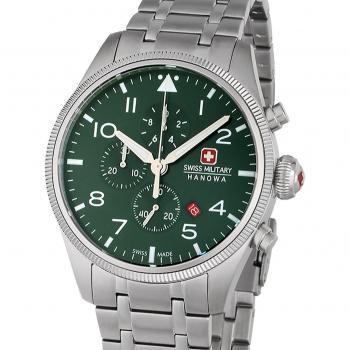 Swiss Military Hanowa Herren Chronograph Uhr Edelstahl Armband