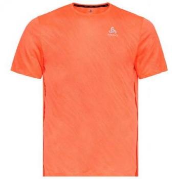 T‑shirt Odlo ZeroWeight Engineer Uomo 1 Arancione Shock