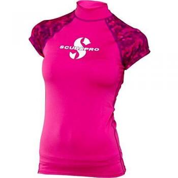 T-shirt Rash Guard Scubapro femme manches courtes UPF 50 rose XS