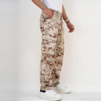 Pantaloni Cargo Camouflage Relaxed con Tasche 1605421