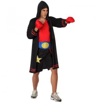 Disfraz de Luchador Rojo y Negro para Hombre