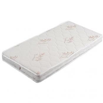 Moni Majesty Babybett Matratze 120 x 60 x 12 cm, abnehmbar, antiallergisch, Bamboo, weiß