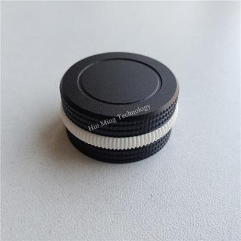2pcs Black Aluminum Potentiometer Knob Washers for Car Seat Adjustment 30x15x6.4mm
