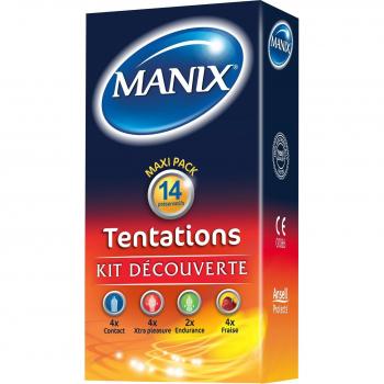 Manix Préservatifs Tentations Kit Découverte (14 pièces)