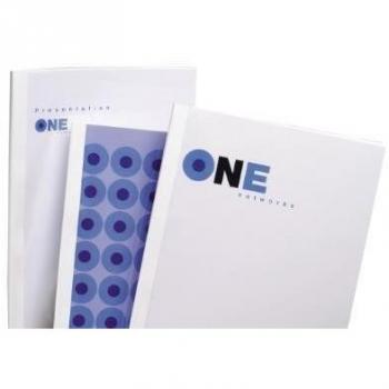 GBC Standard Thermal Binding Covers - White (4mm) - Pack of 100