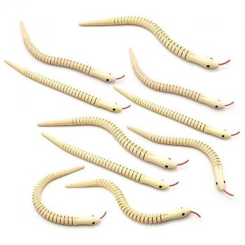Serpent Articulé 12 Bois Naturel