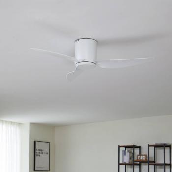 Lindby Aulo DC Ceiling Fan, White, Quiet, Ø 123 cm