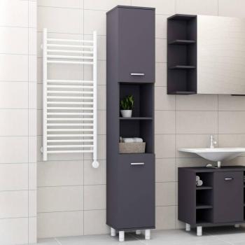 Grau Badezimmer-Schrank 30x30x179 cm Spanplatte