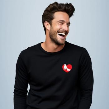 Herrenpullover - FAMILIE HERZ XS schwarz