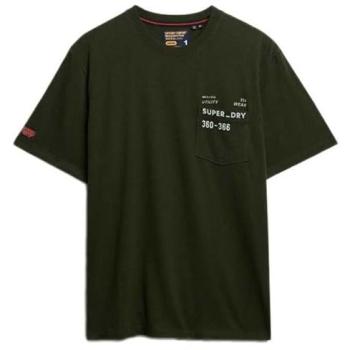 Superdry Utility Loose Fit Olive Green T-Shirt for Men