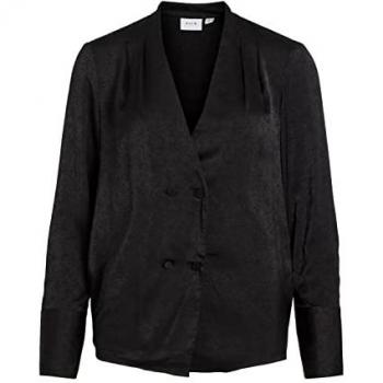 Vila Blusa de mujer jacquard botones