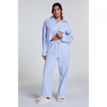 Pijama pantalón de algodón azul Hunkemöller