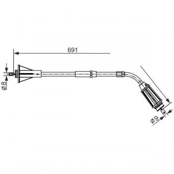 BOSCH Cavo freno a mano 1 987 482 555