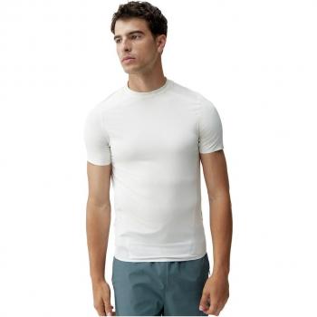 T-shirt Born Living Yoga Chad Performance manica corta bianco donna - XL