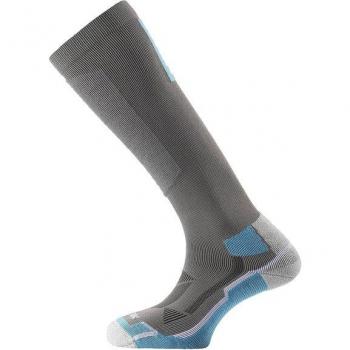Millet Cosmic Socks in Grey & Red, Size 42-44