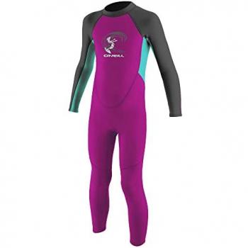 Muta in neoprene Toddler Reactor 2 2mm Back Zip manica lunga lilla verde turchese nero bambini - 3