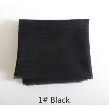 Material de Cierre de Encaje Suizo Negro - 1 Yarda