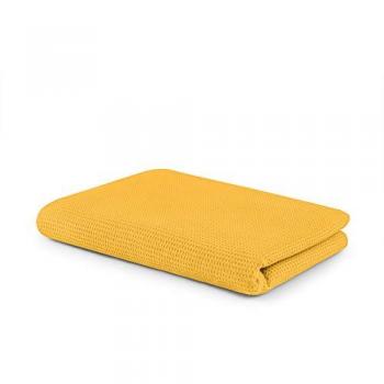 Wohndecke SETEX Waffelpiqué – Safran‑Gold