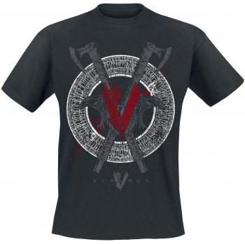 T-Shirt Vikings Odin Nero Uomo L a 5XL